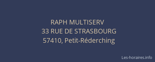 RAPH MULTISERV