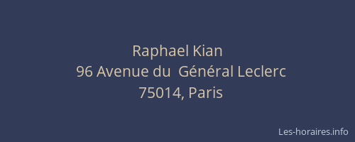 Raphael Kian