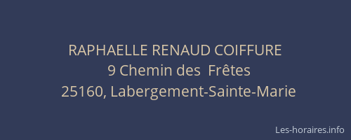 RAPHAELLE RENAUD COIFFURE