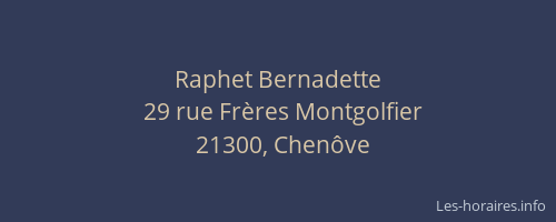 Raphet Bernadette