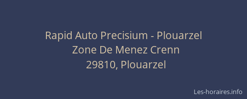 Rapid Auto Precisium - Plouarzel
