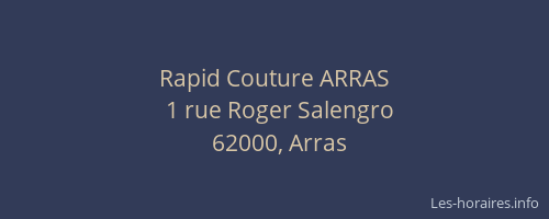 Rapid Couture ARRAS