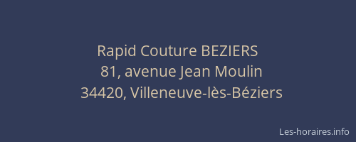 Rapid Couture BEZIERS