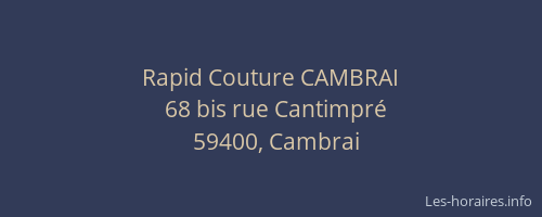 Rapid Couture CAMBRAI