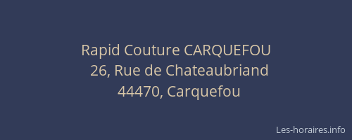 Rapid Couture CARQUEFOU
