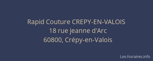 Rapid Couture CREPY-EN-VALOIS