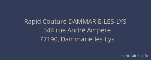 Rapid Couture DAMMARIE-LES-LYS
