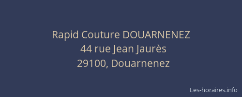Rapid Couture DOUARNENEZ