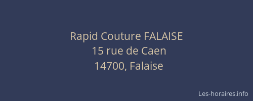 Rapid Couture FALAISE