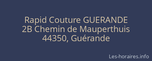 Rapid Couture GUERANDE
