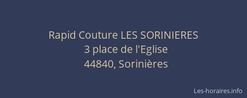 Rapid Couture LES SORINIERES