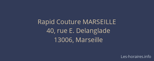 Rapid Couture MARSEILLE