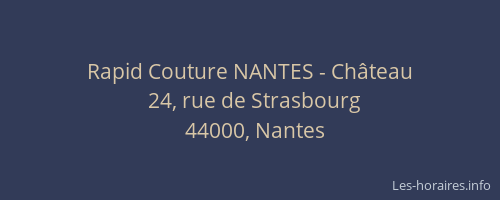Rapid Couture NANTES - Château