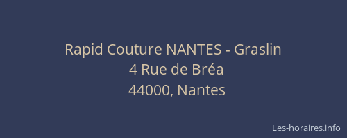 Rapid Couture NANTES - Graslin