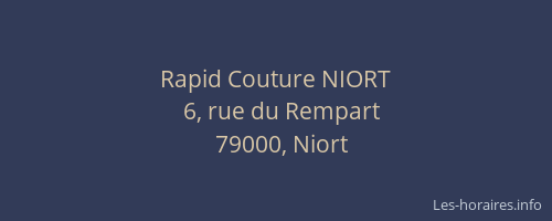 Rapid Couture NIORT
