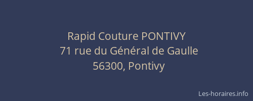 Rapid Couture PONTIVY