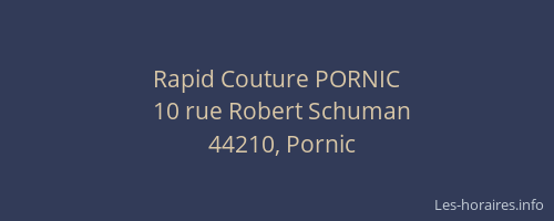 Rapid Couture PORNIC