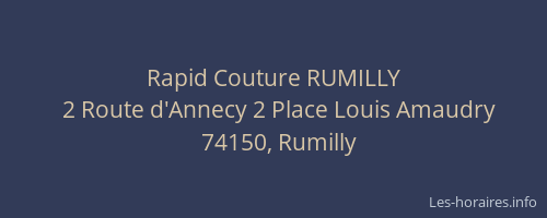 Rapid Couture RUMILLY