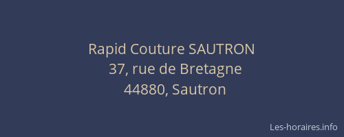 Rapid Couture SAUTRON