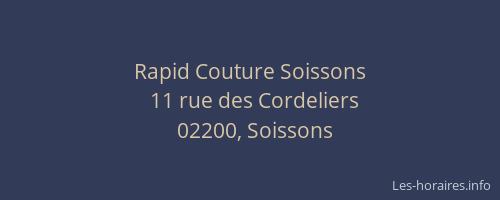 Rapid Couture Soissons