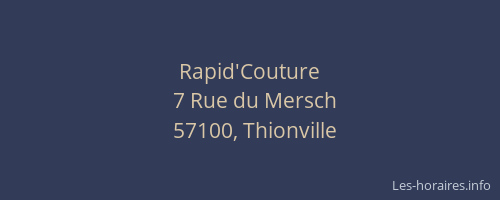 Rapid'Couture