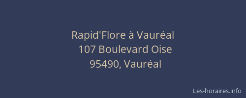 Rapid'Flore à Vauréal