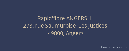 Rapid'flore ANGERS 1
