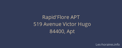Rapid'Flore APT