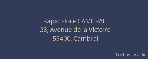Rapid Flore CAMBRAI