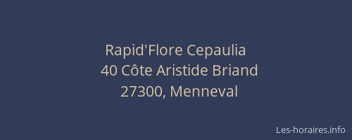 Rapid'Flore Cepaulia