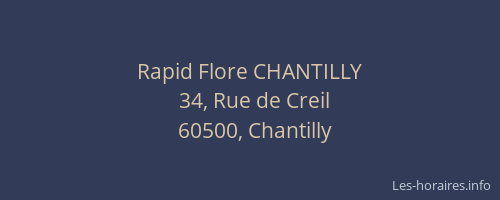 Rapid Flore CHANTILLY