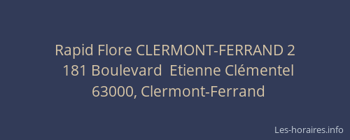 Rapid Flore CLERMONT-FERRAND 2