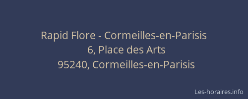 Rapid Flore - Cormeilles-en-Parisis
