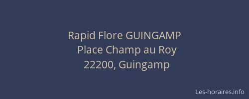 Rapid Flore GUINGAMP