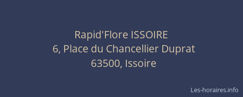 Rapid'Flore ISSOIRE