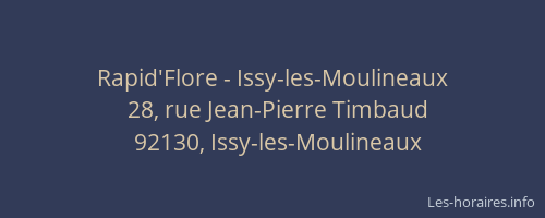 Rapid'Flore - Issy-les-Moulineaux