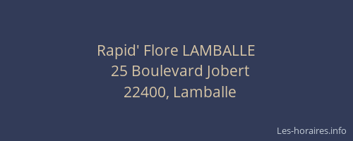 Rapid' Flore LAMBALLE