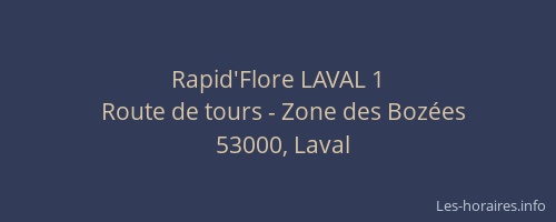 Rapid'Flore LAVAL 1