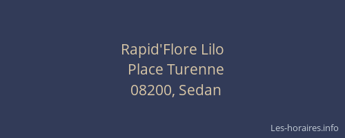 Rapid'Flore Lilo