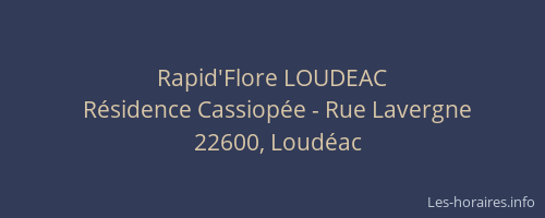 Rapid'Flore LOUDEAC