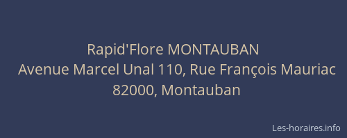 Rapid'Flore MONTAUBAN
