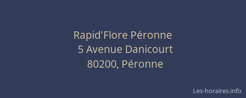 Rapid'Flore Péronne