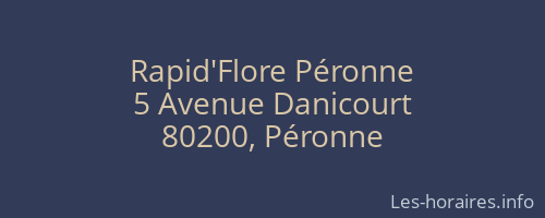 Rapid'Flore Péronne