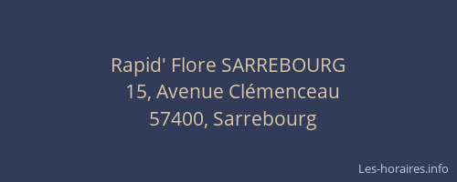 Rapid' Flore SARREBOURG
