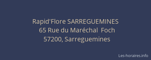 Rapid'Flore SARREGUEMINES