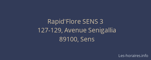Rapid'Flore SENS 3