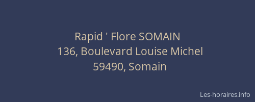 Rapid ' Flore SOMAIN