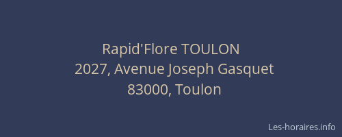 Rapid'Flore TOULON