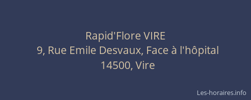 Rapid'Flore VIRE
