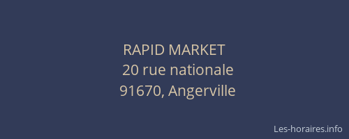 RAPID MARKET
